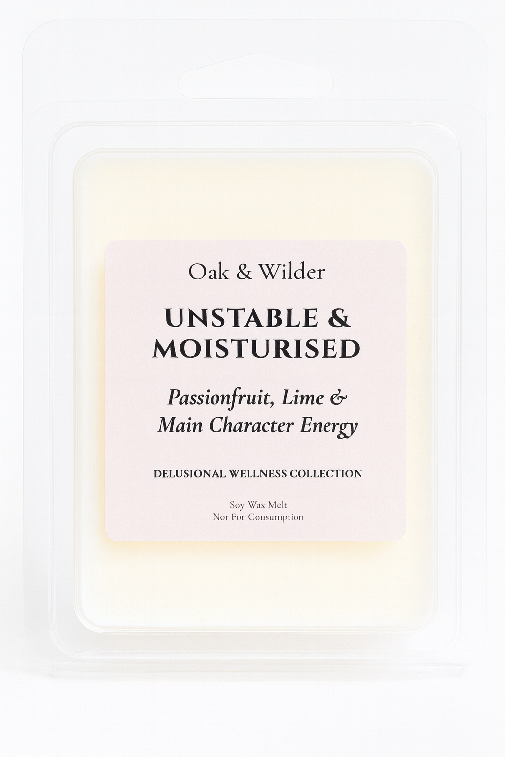 Unstable & Moisturised - Passionfruit, Lime & Main Character Energy - Wax Melt