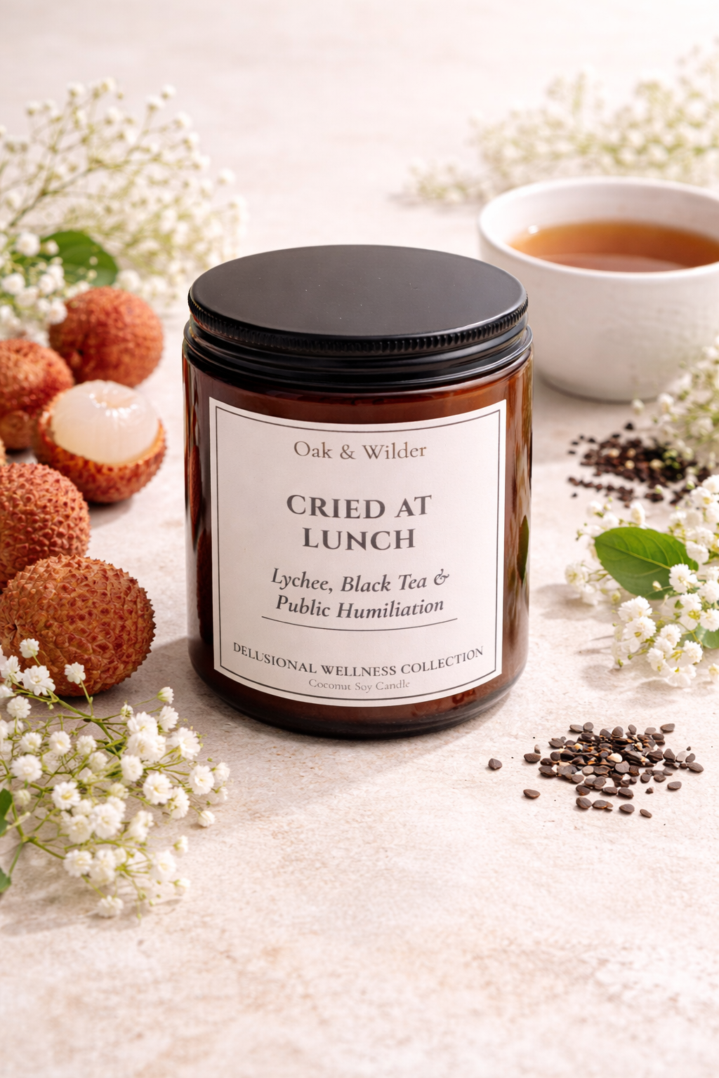 Cried at Lunch - Lychee, Black Tea & Public Humiliation